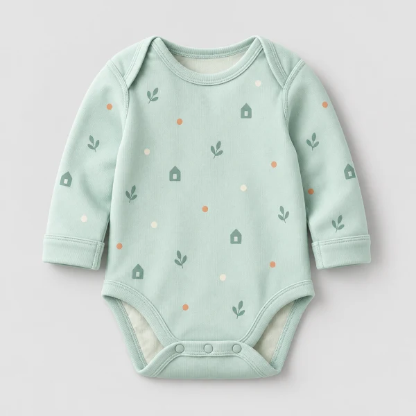 Newborn Crew Neck Bodysuit (Long Sleeve)