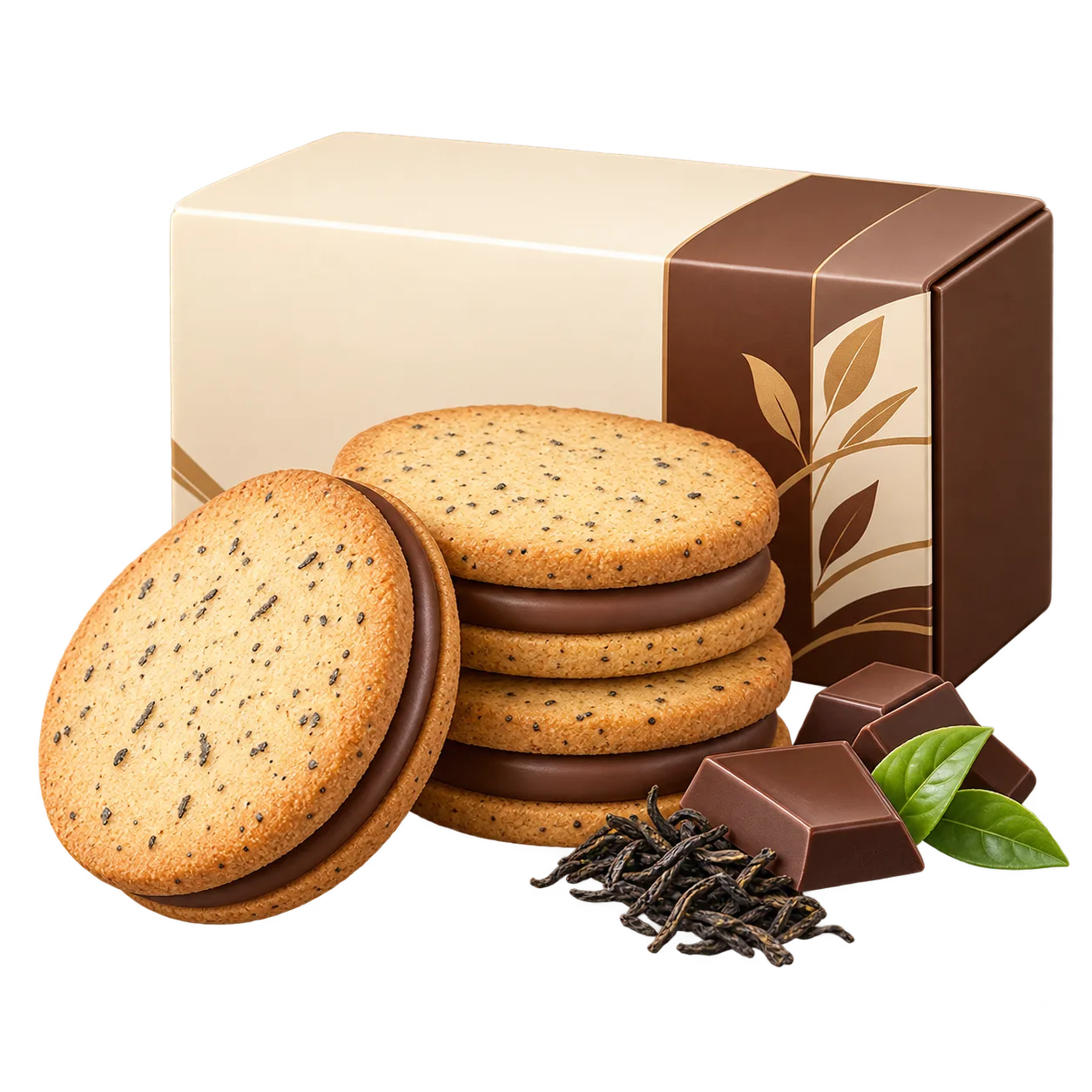 LeTAO Black Tea Chocolate Sandwich Cookies