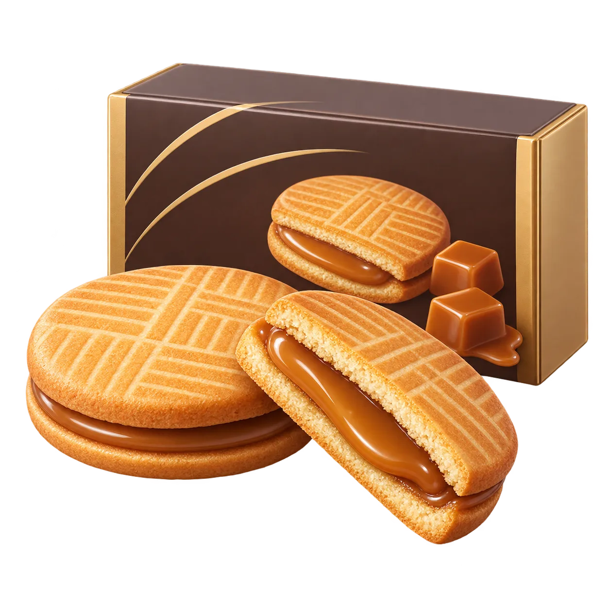 NY Caramel Sand Sandwich Cookies